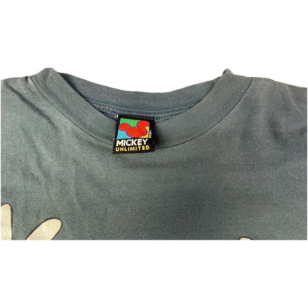Vtg Disney T Shirt Mens L Mickey Unlimited Mouse Faded Fader Single Stitch 1n - Picture 4 of 8